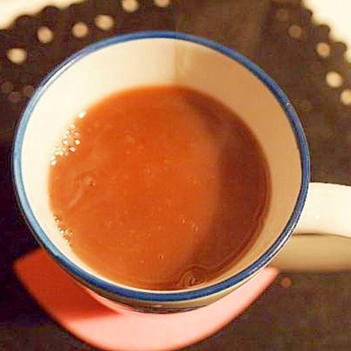 黒豆麦茶とお汁粉缶でポカポカ☆ドリンク